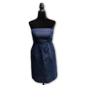 New York and Company Navy Blue Strapless Dress, Size 2
